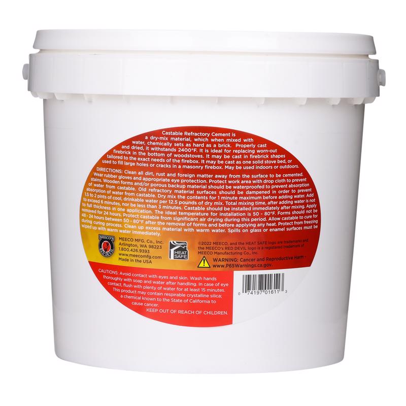 MEECO'S RED DEVIL Refractory Cement