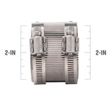 Proline BK Products 2 in. Hub Sizes X 2 in. D Hub Sizes Neoprene/Stainless Steel No Hub Coupling 1 p