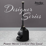 Korky Toilet Plunger and Caddy 13.75 in. L X 6 in. D, Pack of 4