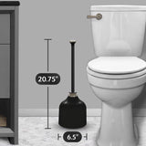 Korky Toilet Plunger and Caddy 13.75 in. L X 6 in. D, Pack of 4