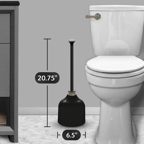 Korky Toilet Plunger and Caddy 13.75 in. L X 6 in. D, Pack of 4