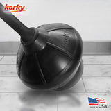 Korky Toilet Plunger and Caddy 13.75 in. L X 6 in. D, Pack of 4