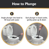 Korky Toilet Plunger and Caddy 13.75 in. L X 6 in. D, Pack of 4