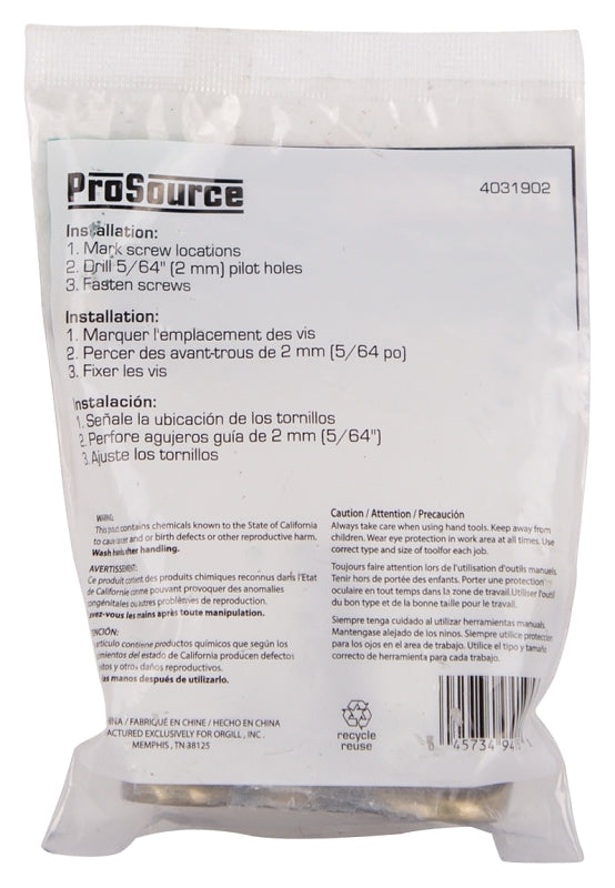 ProSource H-014-AB Coat and Hat Hook, 33 lb, 2-Hook, 1-1/2 in Opening, Zinc, Antique Brass