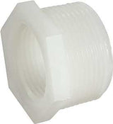 Anderson Metals 53610-1208 Reducing Pipe Bushing, 3/4 x 1/2 in, Male x Female Thread, Nylon, 150 psi Pressure