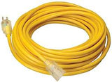 Southwire 2588SW0002 Extension Cord, 12/3 AWG Cable, 50 ft L, 15 A, 125 VAC, Yellow