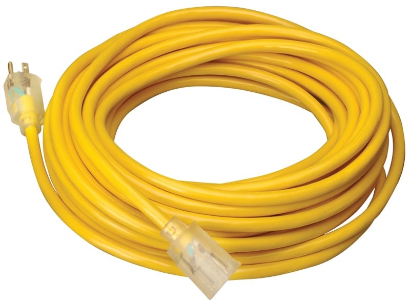 Southwire 2588SW0002 Extension Cord, 12/3 AWG Cable, 50 ft L, 15 A, 125 VAC, Yellow