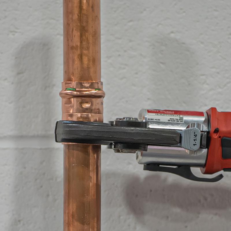 QuickFitting 1-1/4 in. Press in. Press in. Copper Coupling with Stop