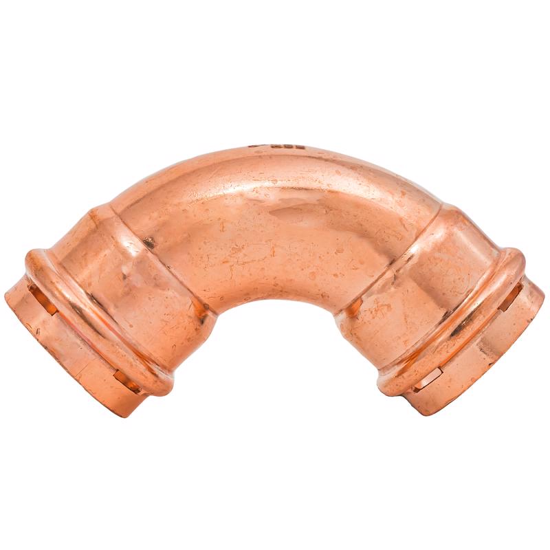 QuickFitting 1-1/4 in. Press in. Press in. Copper 90 Degree Elbow