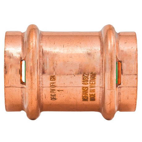QuickFitting 1 in. Press in. Press in. Copper Coupling without Stop