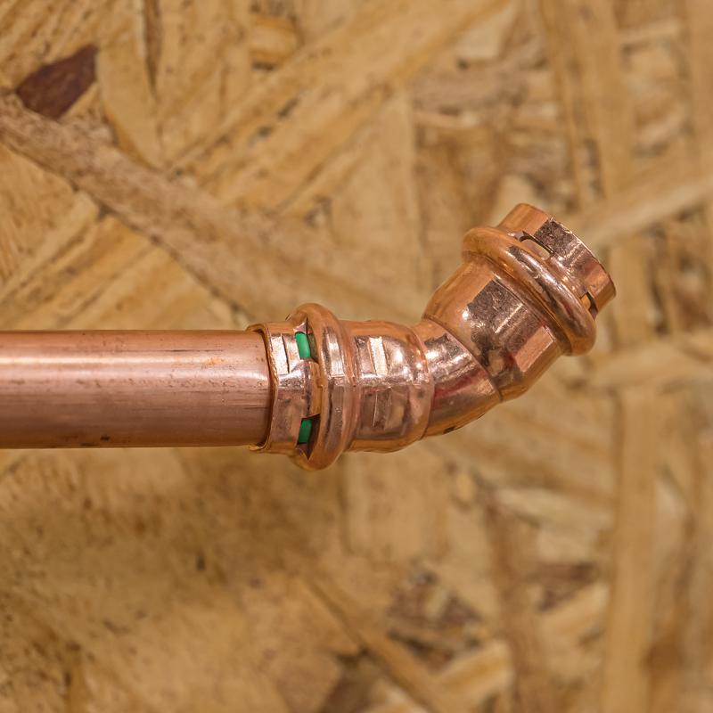 QuickFitting 1/2 in. Press in. Press in. Copper 45 Degree Elbow