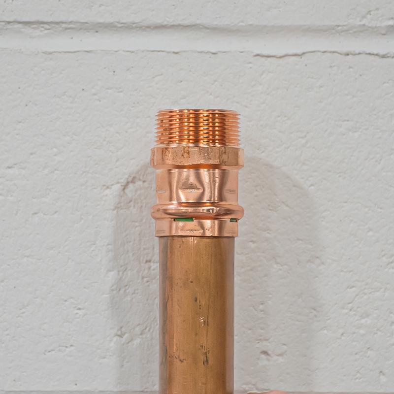 QuickFitting 1-1/2 in. Press in. MNPT in. Copper Adapter