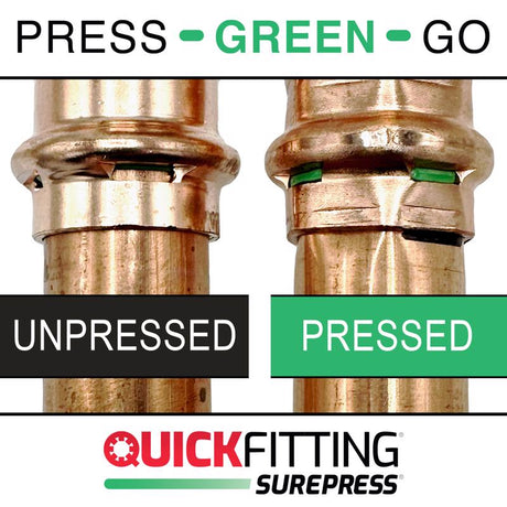 QuickFitting 1 in. Press in. FNPT in. Copper Adapter