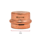 QuickFitting 1 in. Press in. Press in. Copper Cap