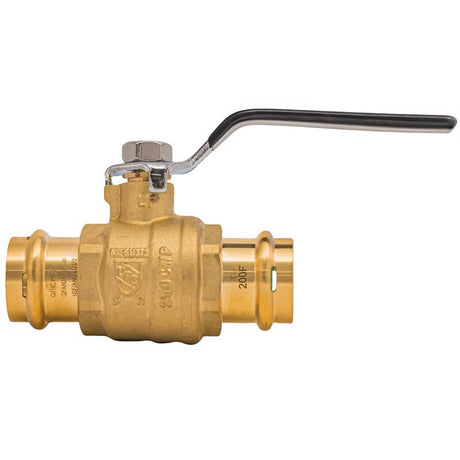 QuickFitting 1 in. Brass Press Ball Valve
