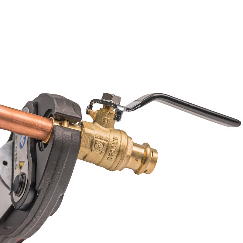 QuickFitting 1/2 in. Brass Press Ball Valve