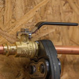 QuickFitting 1/2 in. Brass Press Ball Valve