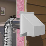 Imperial 12.75 in. L X 8 in. D White Galvanized Steel Wall Exhaust Hood