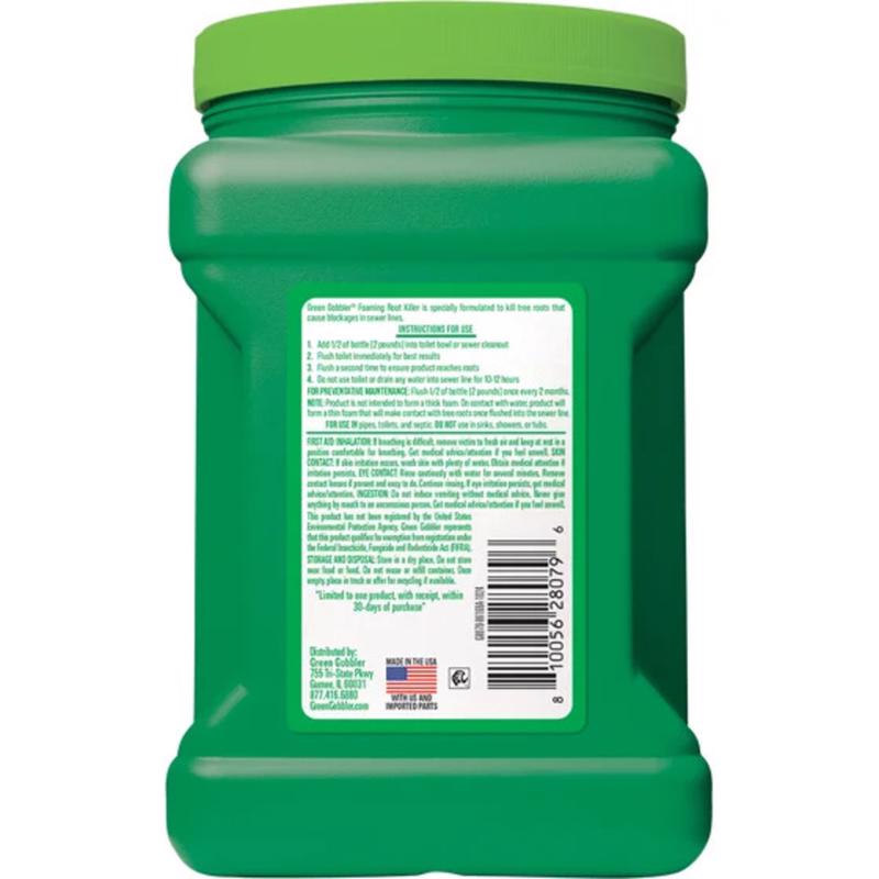 Green Gobbler Crystals Root Killer 64 oz, Pack of 4