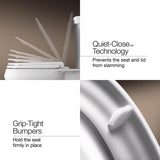 Kohler Hyten Slow Close Elongated White Plastic Toilet Seat