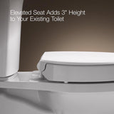 Kohler Hyten Slow Close Elongated White Plastic Toilet Seat