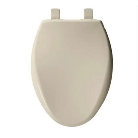 Mayfair by Bemis Affinity Slow Close Elongated Bone Plastic Toilet Seat