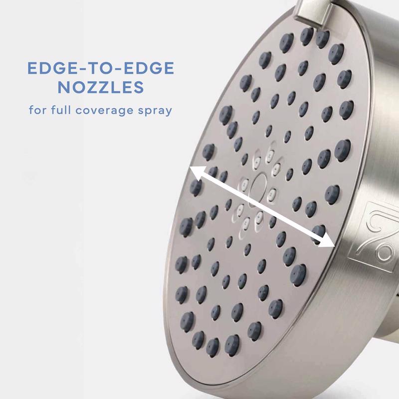 Danco Seventy Brushed Nickel 4 settings Showerhead 1.8 gpm