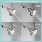 Danco Seventy Brushed Nickel 4 settings Showerhead 1.8 gpm