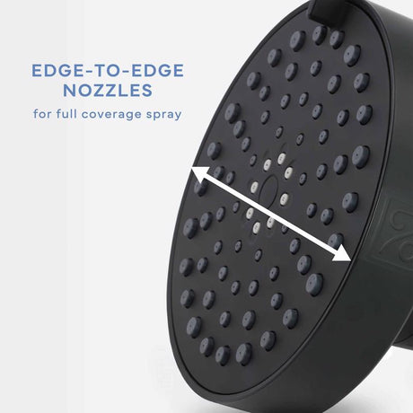Danco Seventy Matte Black 4 settings Showerhead 1.8 gpm
