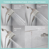 Danco Seventy Brushed Nickel 3 settings Showerhead Combo 1.8 gpm