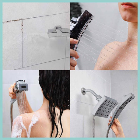 Danco Seventy Brushed Nickel 3 settings Showerhead Combo 1.8 gpm