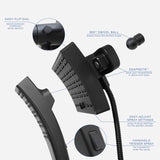 Danco Seventy Matte Black 3 settings Showerhead Combo 1.8 gpm