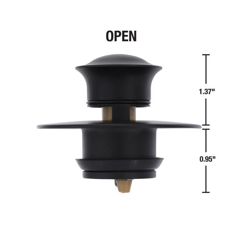 Danco 3 in. Matte Black Round Drain Cover