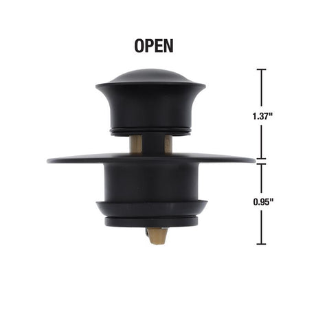 Danco 3 in. Matte Black Round Drain Cover