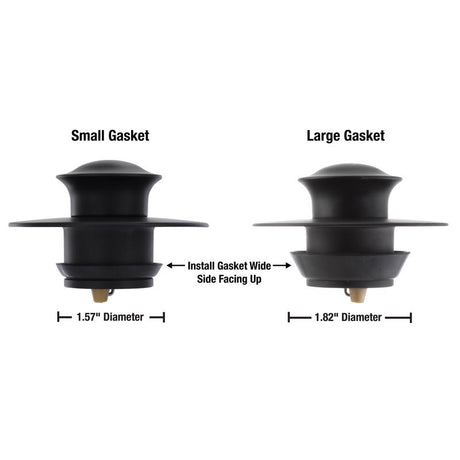 Danco 3 in. Matte Black Round Drain Cover