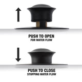 Danco 3 in. Matte Black Round Drain Cover