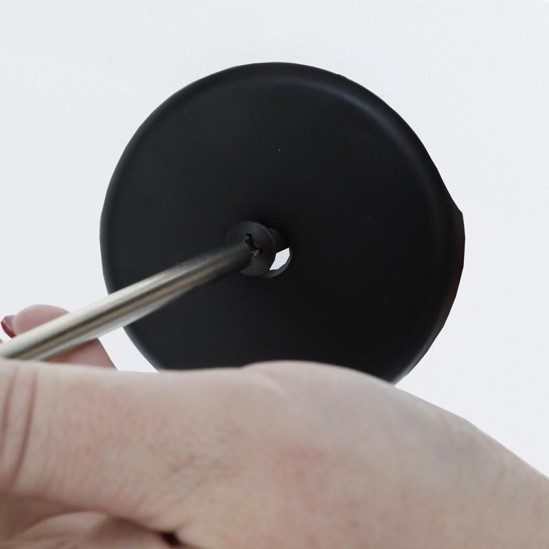 Danco 3 in. Matte Black Round Plastic Overflow Plate