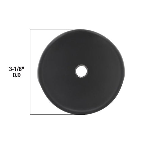 Danco 3 in. Matte Black Round Plastic Overflow Plate