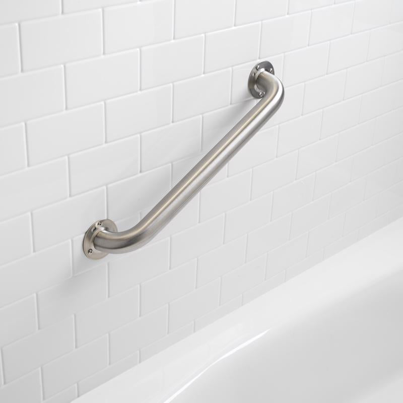 Homewerks Brushed Gray Grab Bar Stainless Steel 1-1/2 in. H X 42 in. L