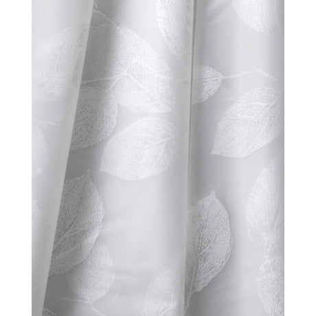 Zenna Home 72 in. H X 70 in. W White Just Leaves Shower Curtain PEVA, Pack of 3