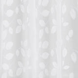 Zenna Home 72 in. H X 70 in. W White Just Leaves Shower Curtain PEVA, Pack of 3