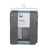 Zenna Home 72 in. H X 70 in. W Grey Spa Waffle Shower Curtain Fabric, Pack of 3