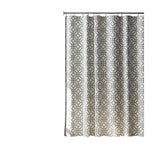Zenna Home 72 in. H X 70 in. W Green Geometric Shower Curtain Fabric, Pack of 3