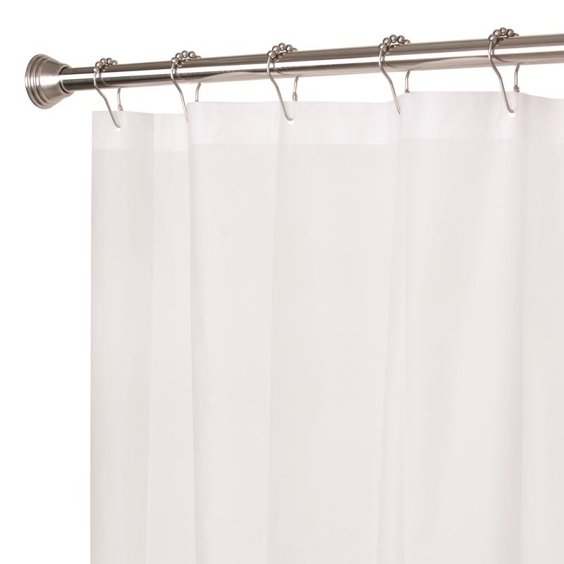 Zenna Home 72 in. H Frosted Shower Curtain Liner PEVA