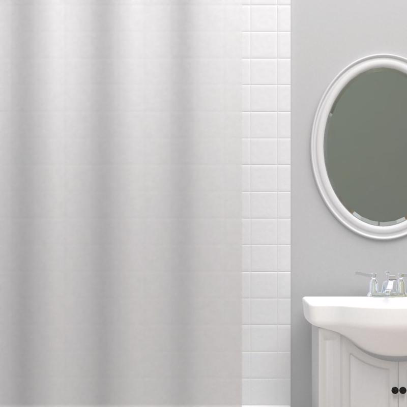 Zenna Home 72 in. H Frosted Shower Curtain Liner PEVA