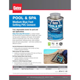 Oatey Blue Solvent Cement For PVC 4 fl. oz.