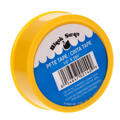 Black Swan Yellow .5 in. W X 260 in. L PTFE Tape