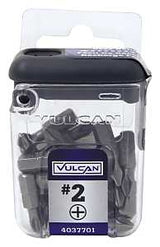 Vulcan 402901OR Screwdriver Bit, Hex Shank, S2 Chrome Molybdenum Steel