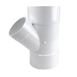 NDS Schedule 35 6 in. Hub each X 6 in. D Hub PVC Reducing Wye 1 pk