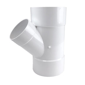 NDS Schedule 35 6 in. Hub each X 6 in. D Hub PVC Reducing Wye 1 pk